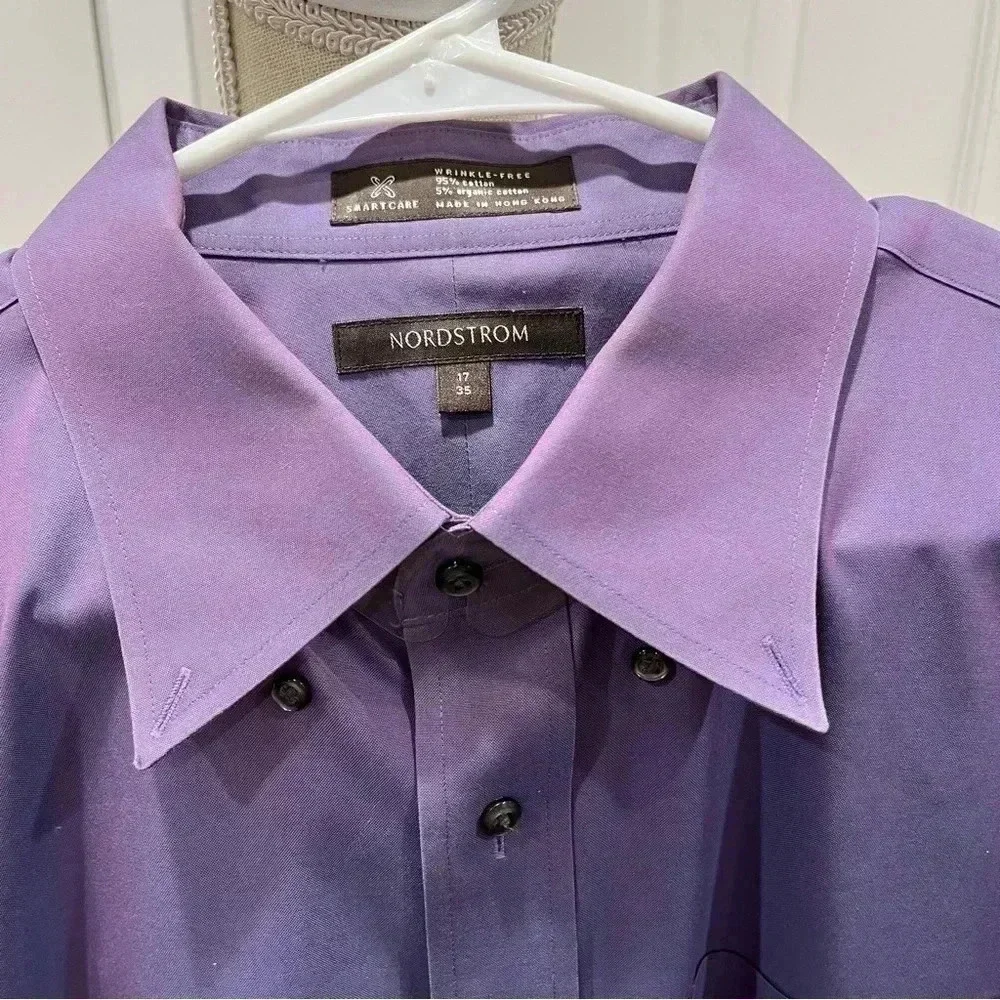 Nordstrom NWOT wrinkle free cotton organic cotton blend button down dress shirt